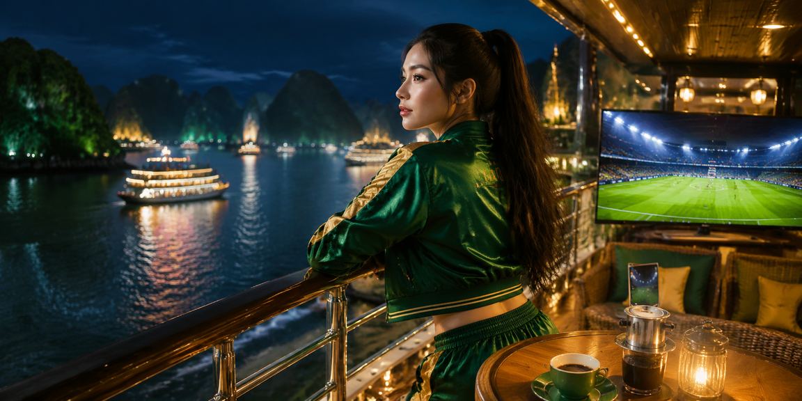 Người dùng xem ưu đãi voucher casino bên ly cà phê tại Hạ Long
